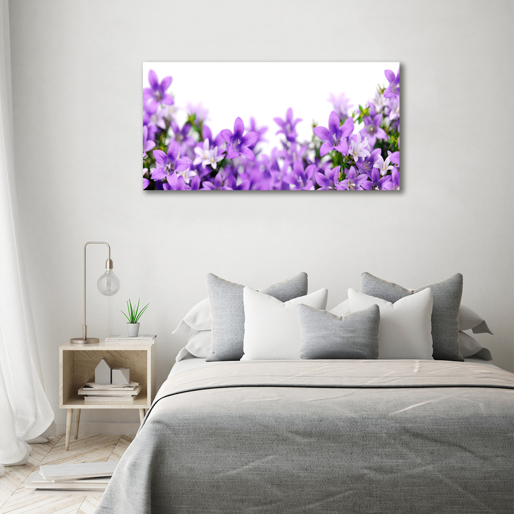 Canvas wall art Purple bells