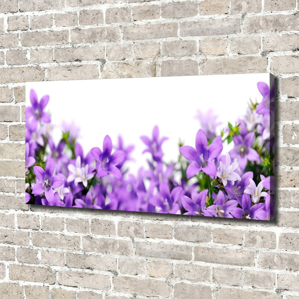 Canvas wall art Purple bells