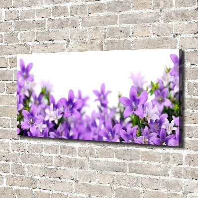 Canvas wall art Purple bells