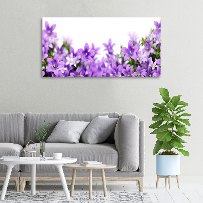 Canvas wall art Purple bells