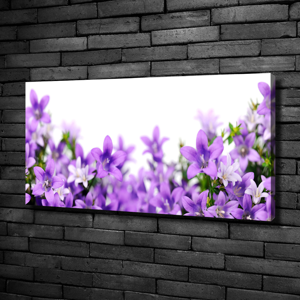 Canvas wall art Purple bells