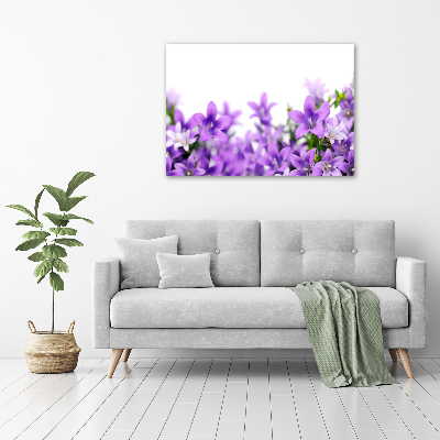 Canvas wall art Purple bells