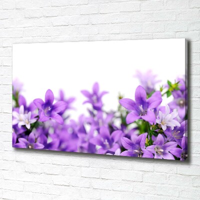 Canvas wall art Purple bells