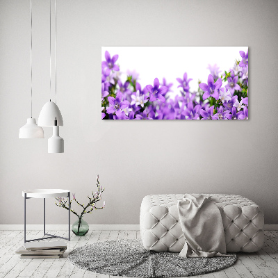 Canvas wall art Purple bells