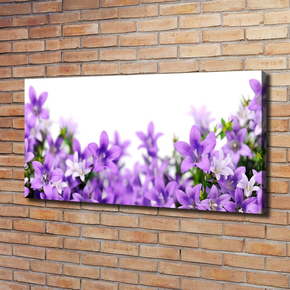 Canvas wall art Purple bells