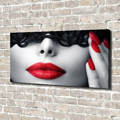 Canvas wall art Lace mask