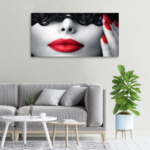 Canvas wall art Lace mask