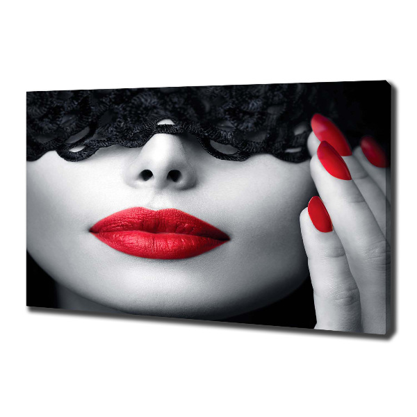 Canvas wall art Lace mask