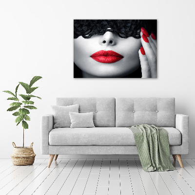 Canvas wall art Lace mask