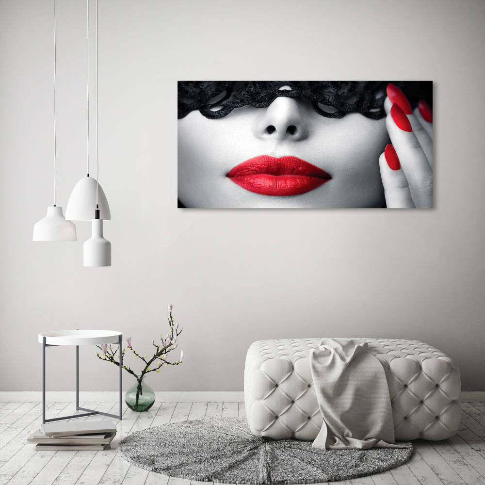 Canvas wall art Lace mask