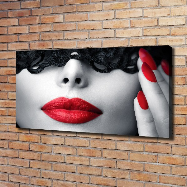 Canvas wall art Lace mask