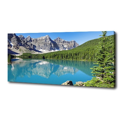 Canvas wall art Lake in the mountains