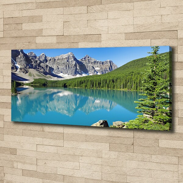 Canvas wall art Lake in the mountains