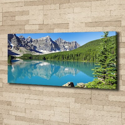 Canvas wall art Lake in the mountains