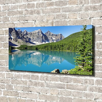 Canvas wall art Lake in the mountains