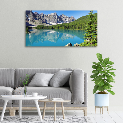 Canvas wall art Lake in the mountains