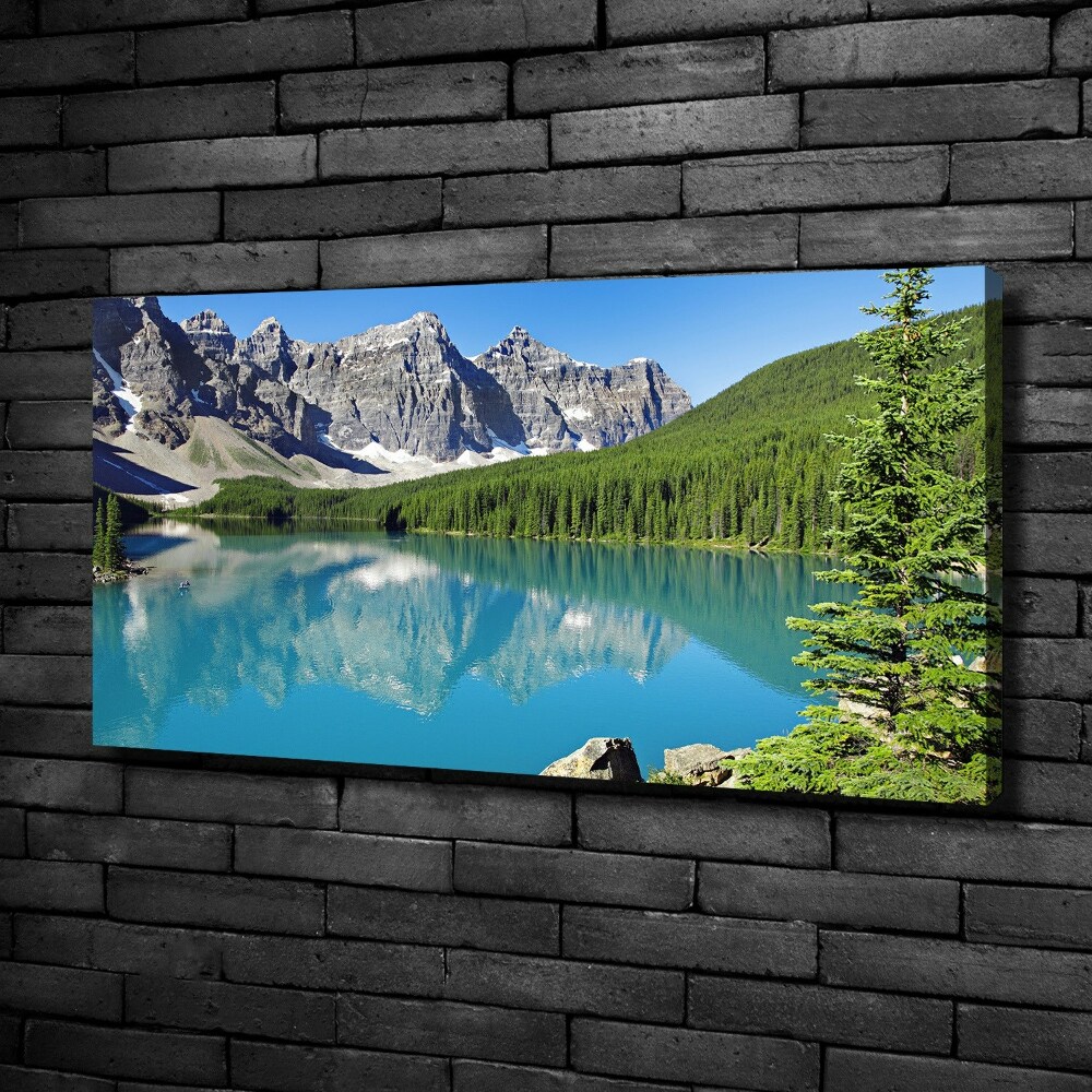 Canvas wall art Lake in the mountains