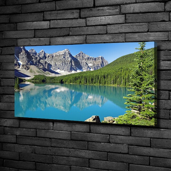 Canvas wall art Lake in the mountains