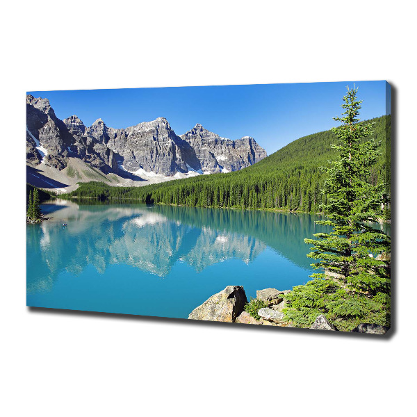 Canvas wall art Lake in the mountains