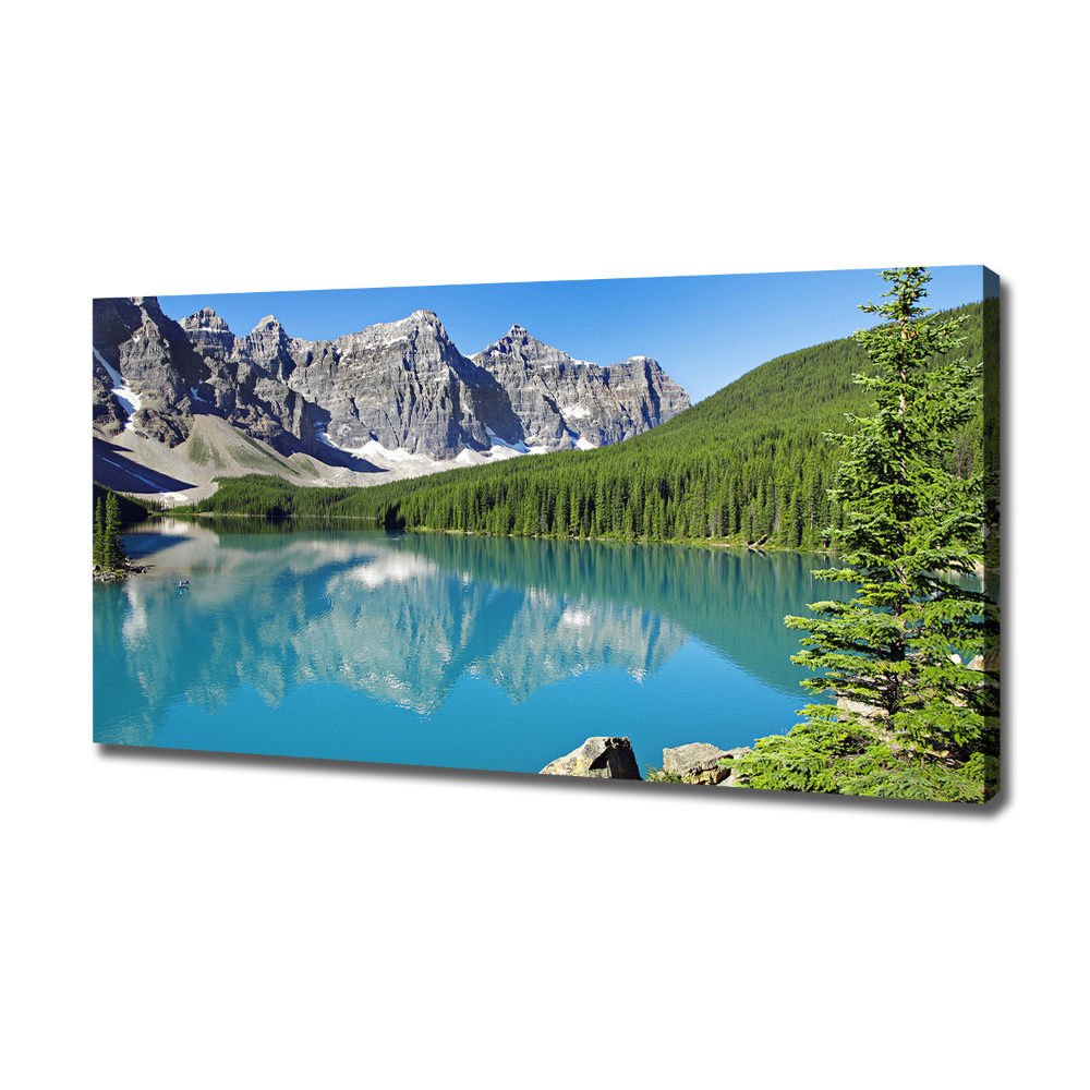 Canvas wall art Lake in the mountains