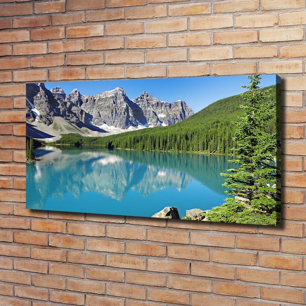 Canvas wall art Lake in the mountains