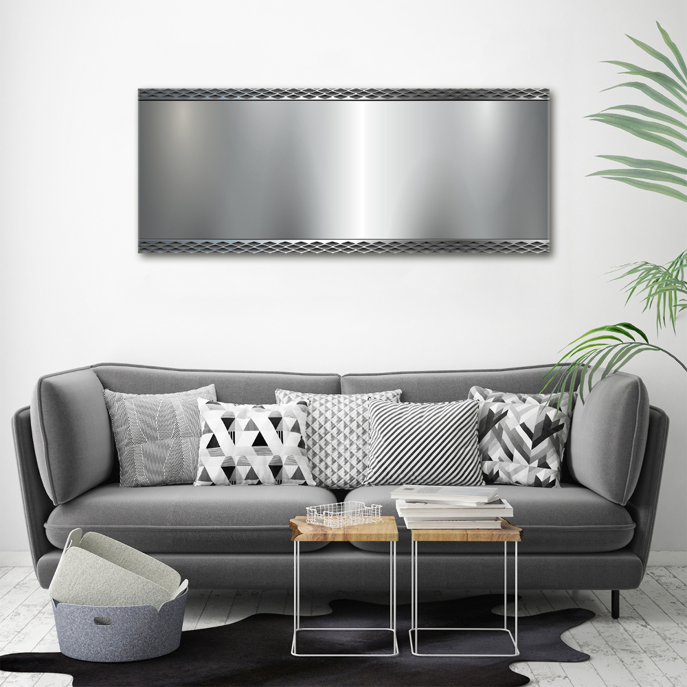 Canvas wall art Metal background