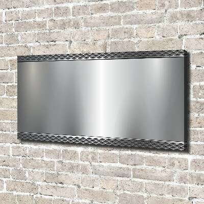 Canvas wall art Metal background