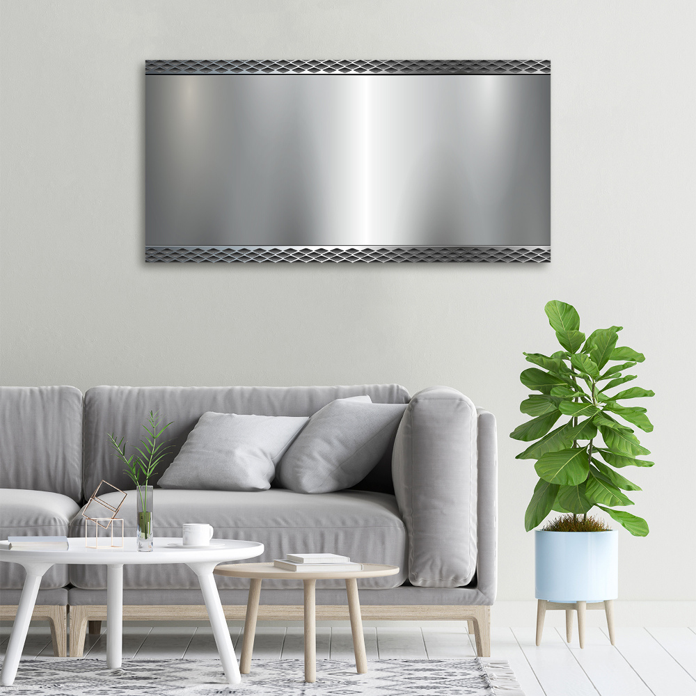 Canvas wall art Metal background