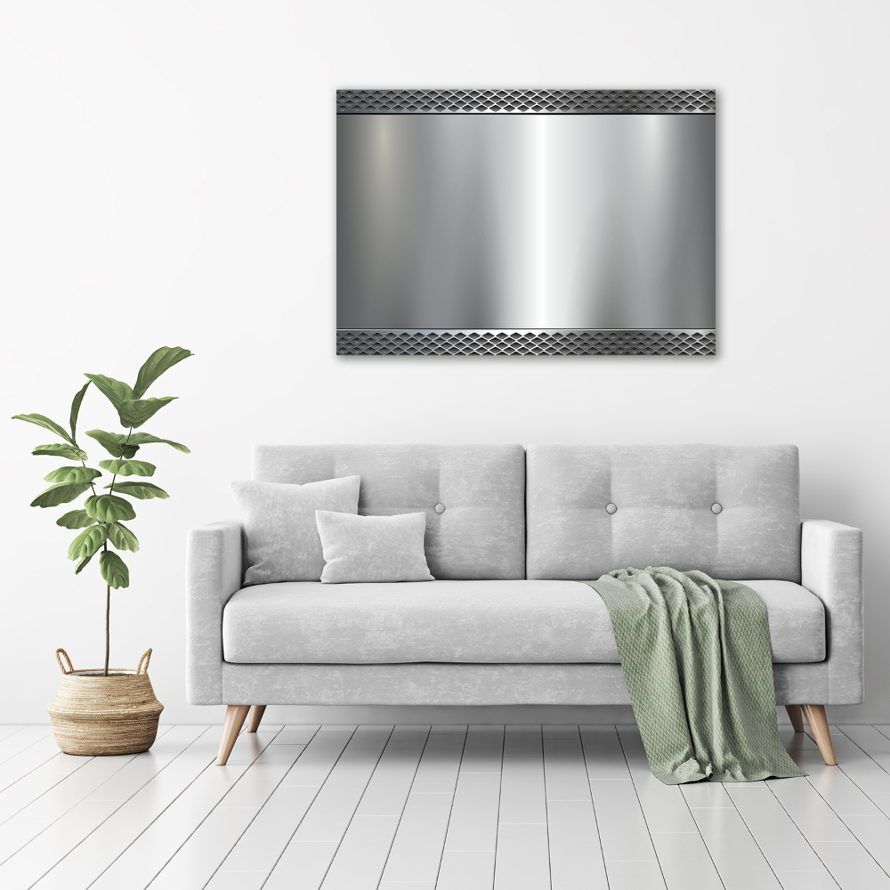 Canvas wall art Metal background