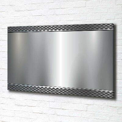 Canvas wall art Metal background