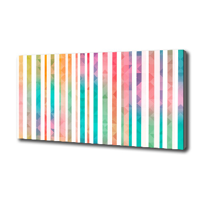 Canvas wall art Rainbow stripes