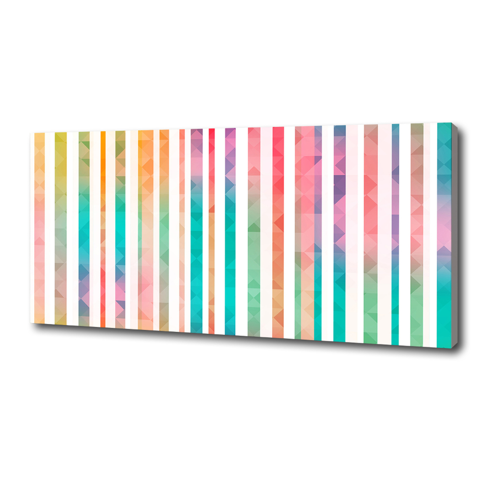 Canvas wall art Rainbow stripes