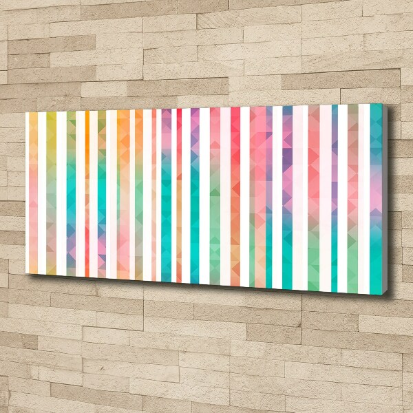 Canvas wall art Rainbow stripes