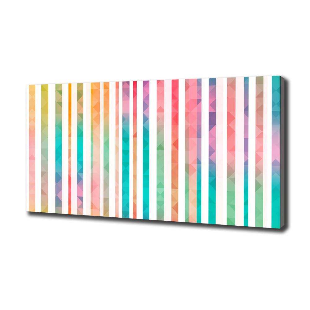 Canvas wall art Rainbow stripes