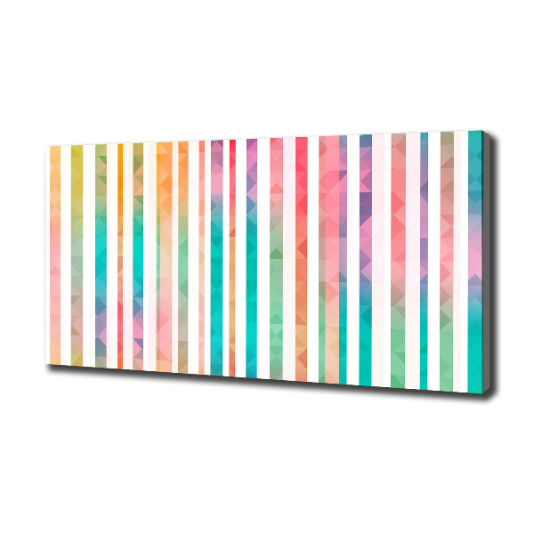 Canvas wall art Rainbow stripes