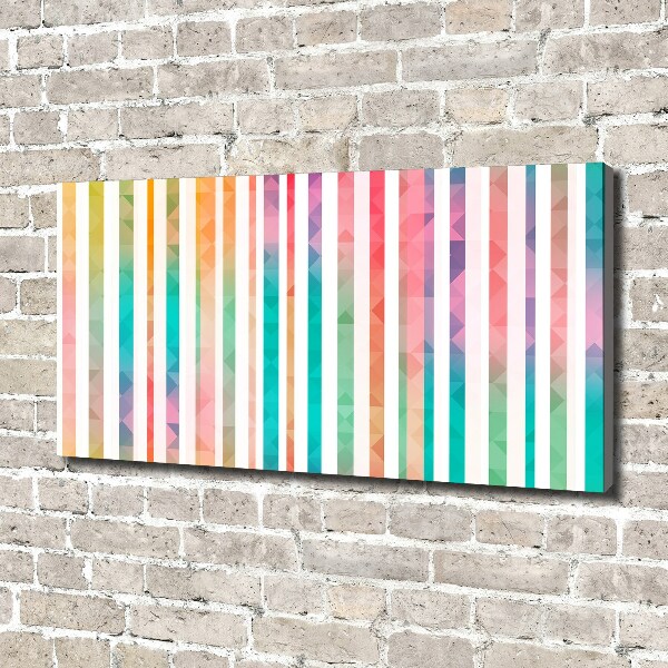 Canvas wall art Rainbow stripes