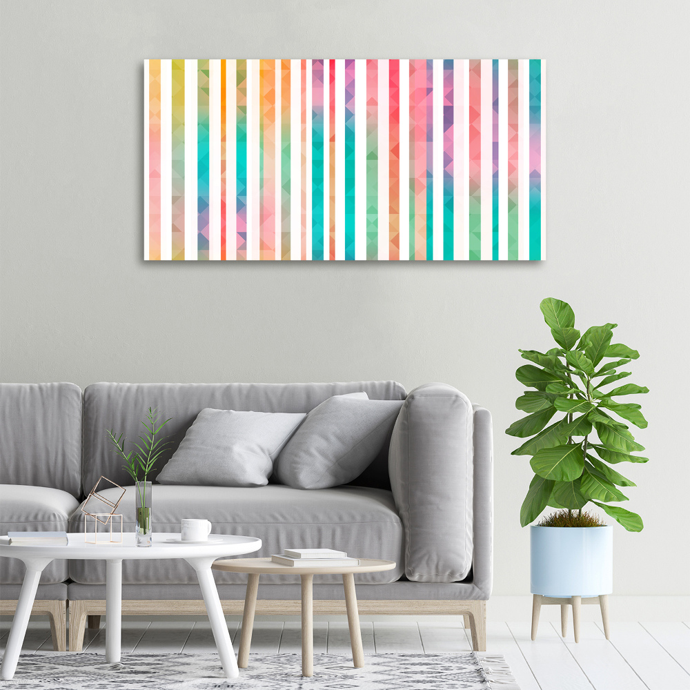 Canvas wall art Rainbow stripes