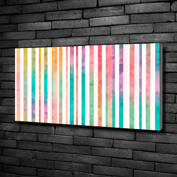 Canvas wall art Rainbow stripes