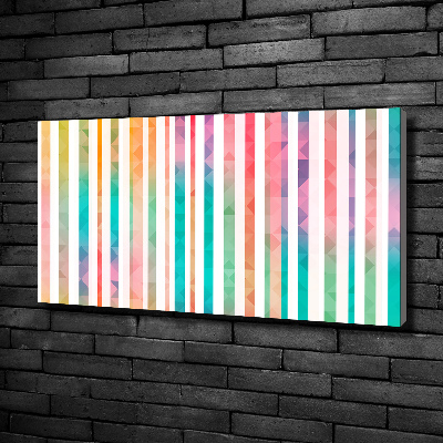 Canvas wall art Rainbow stripes