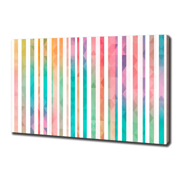 Canvas wall art Rainbow stripes