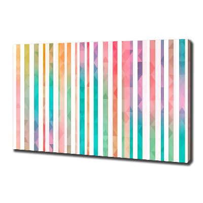 Canvas wall art Rainbow stripes