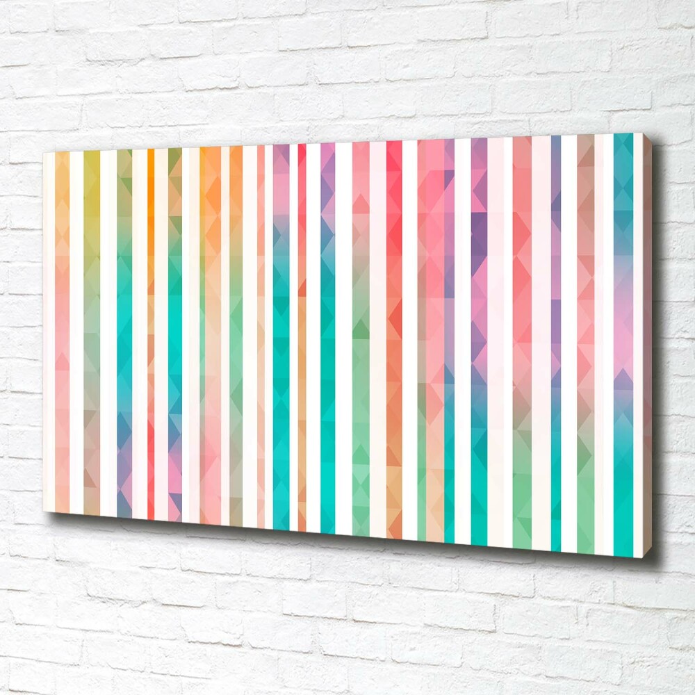 Canvas wall art Rainbow stripes