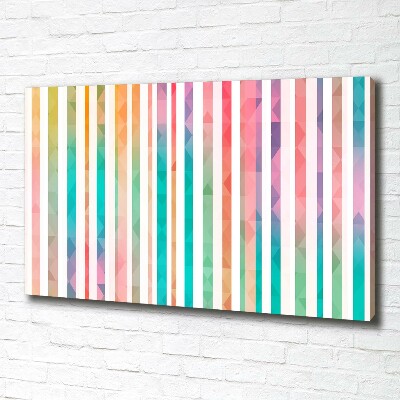 Canvas wall art Rainbow stripes