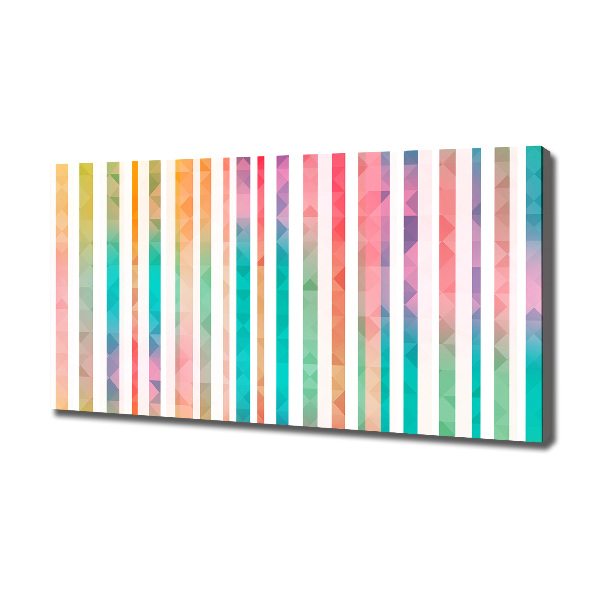 Canvas wall art Rainbow stripes