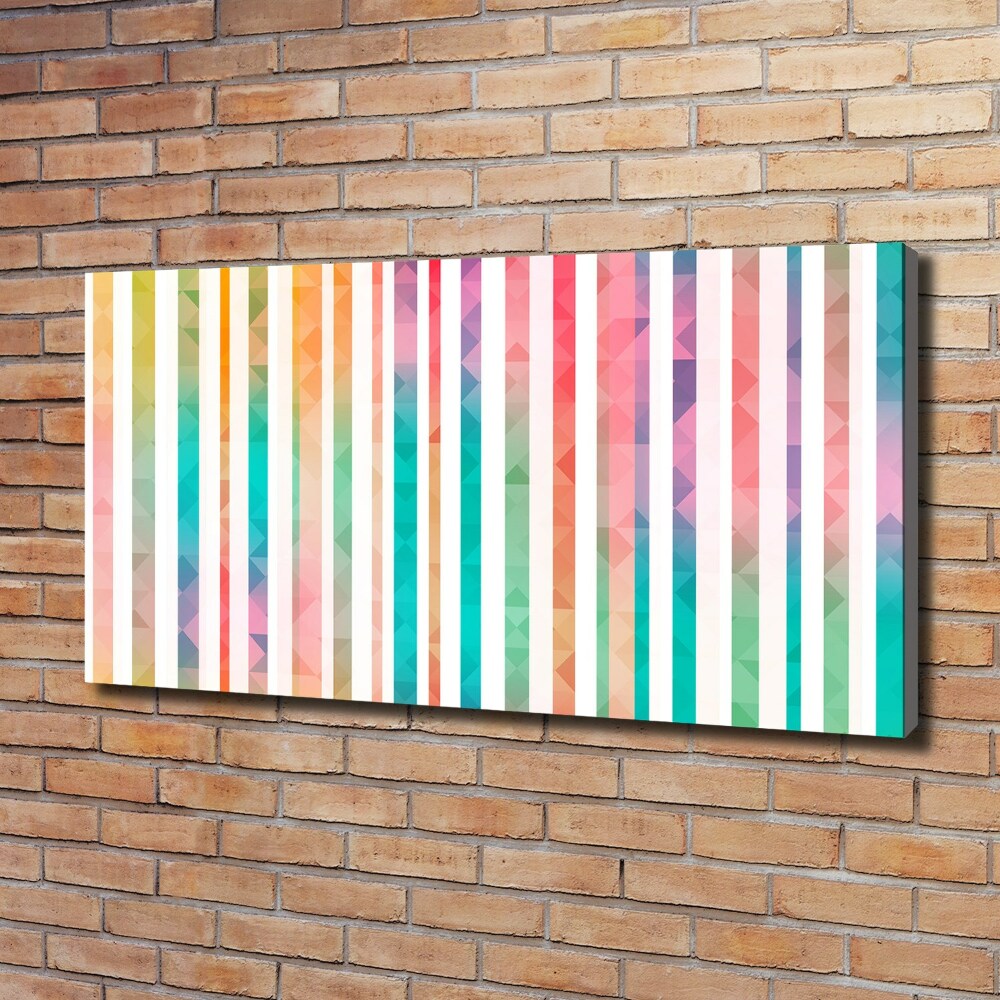 Canvas wall art Rainbow stripes