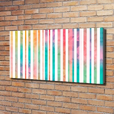 Canvas wall art Rainbow stripes