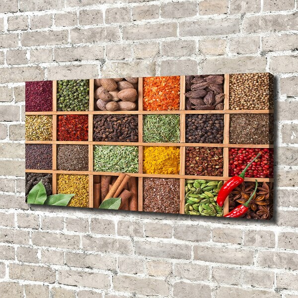 Canvas wall art Spices and herbs