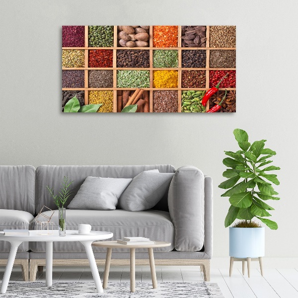 Canvas wall art Spices and herbs