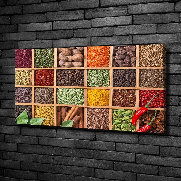 Canvas wall art Spices and herbs