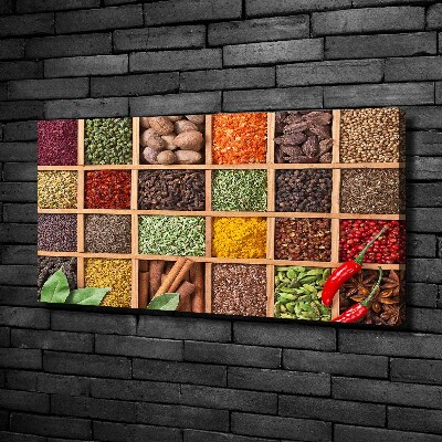 Canvas wall art Spices and herbs